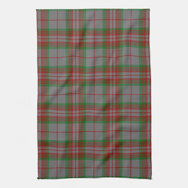 Paño De Cocina Clan escocés Gray Tartán Plaid (Vertical)