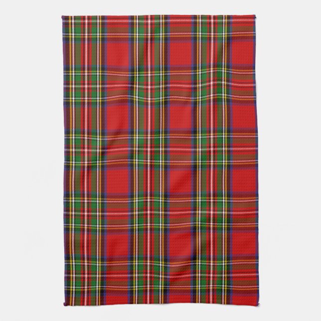 Paño De Cocina Clan escocés Stewart Tartán Plaid (Vertical)