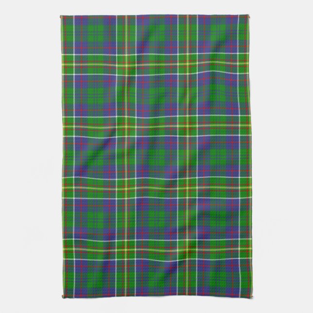 Paño De Cocina Clan Hunter Tartán Plaid (Vertical)
