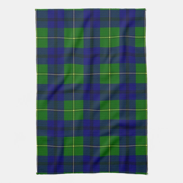 Paño De Cocina Clan Johnston Tartán Plaid de Escocia (Vertical)