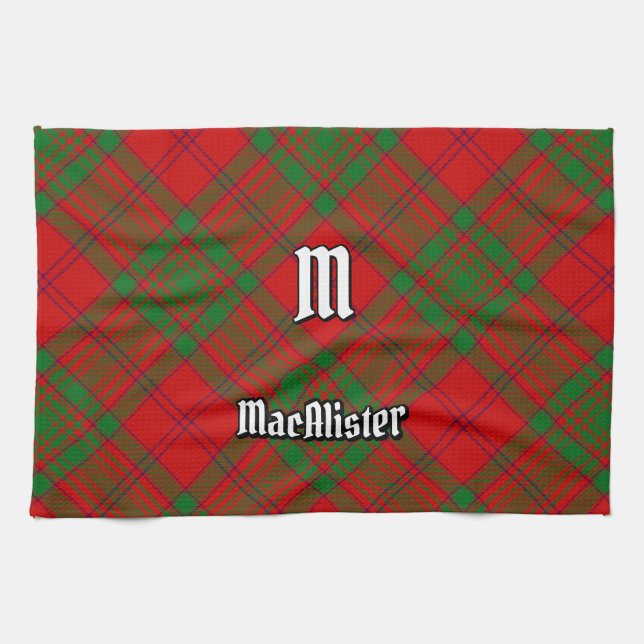 Paño De Cocina Clan MacAlister de Glenbarr Tartan (Horizontal)