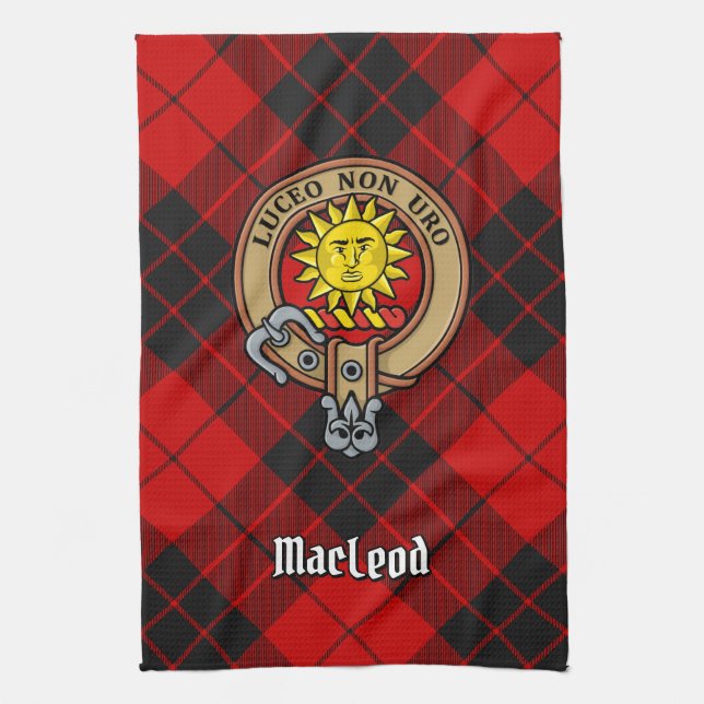 Paño De Cocina Clan MacLeod de Raasay Escudo (Vertical)