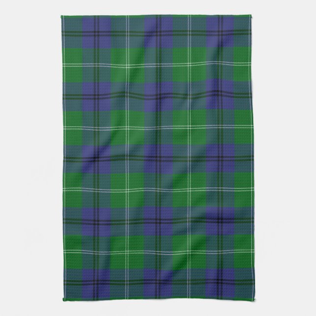 Paño De Cocina Clan Oliphant Tartán Plaid (Vertical)