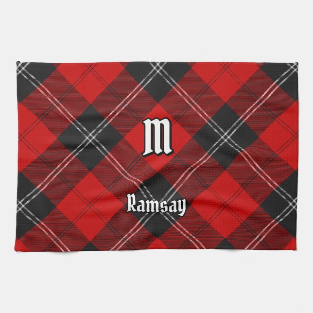 Paño De Cocina Clan Ramsay Red Tartan (Horizontal)