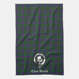 Paño De Cocina Clan Wood Escudo y Tartán