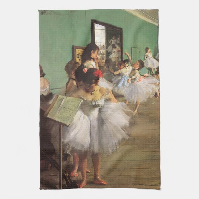 Paño De Cocina Clase de Baile de Degas, Impresionismo Antiguo Bal (Vertical)
