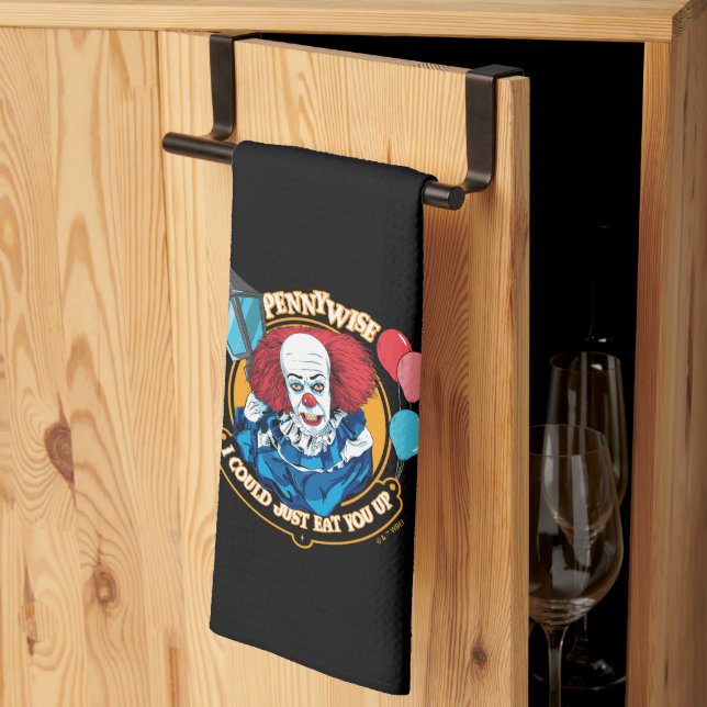 Paño De Cocina Clásico De Pennywise - Podría Comerte. (Pliegue de tercios)