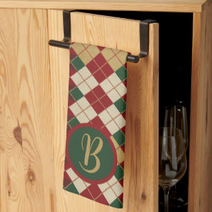 Paño De Cocina Clásico, Navidades/estilo de argyle invernal