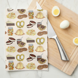 Paño De Cocina Clásico Pensilvania PA Platos holandeses de comida