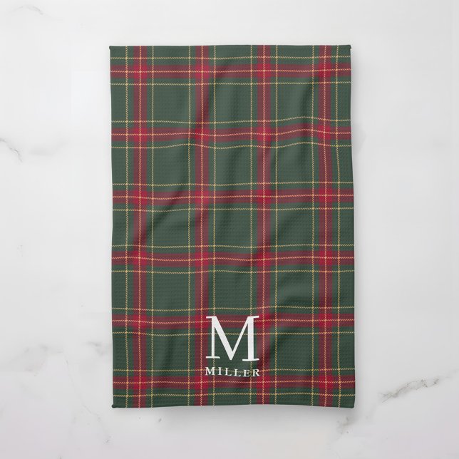 Paño De Cocina Classic Green and Red Tartan Plaid Christmas (Subido por el creador)