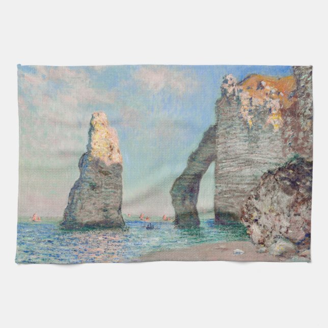 Paño De Cocina Claude Monet - Acantilados en Etretat (Horizontal)