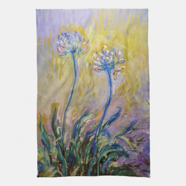 Paño De Cocina Claude Monet - Agapanthus (Vertical)