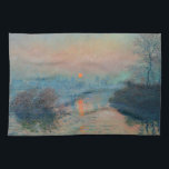 Paño De Cocina Claude Monet - Atardecer en el Sena en Lavacourt<br><div class="desc">Atardecer en el Sena en Lavacourt,  Efecto Invierno / Soleil couchant sur la Seine a Lavacourt,  effet d'hiver - Claude Monet,  Petróleo en lienzo,  1880</div>