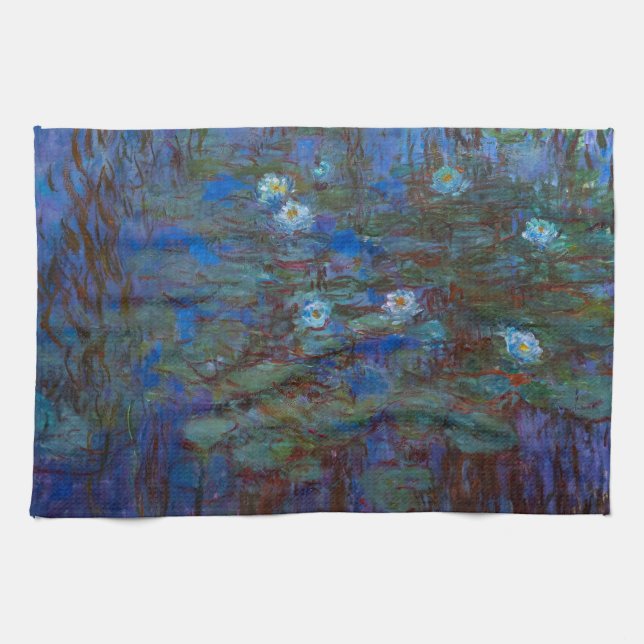 Paño De Cocina Claude Monet - Blue Water Lilies (Horizontal)