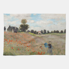Paño De Cocina Claude Monet - Campo de amapola