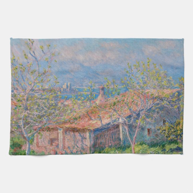 Paño De Cocina Claude Monet - Casa de jardinero en Antibes (Horizontal)