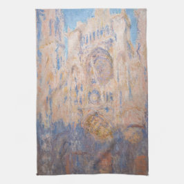 Paño De Cocina Claude Monet - Catedral de Rouen al atardecer