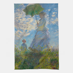 Paño De Cocina Claude Monet con una sombrilla