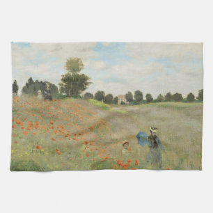 Paño De Cocina Claude Monet El campo de amapolas cerca de Argente