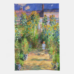 Paño De Cocina Claude Monet: El jardín de Monet en Vétheuil