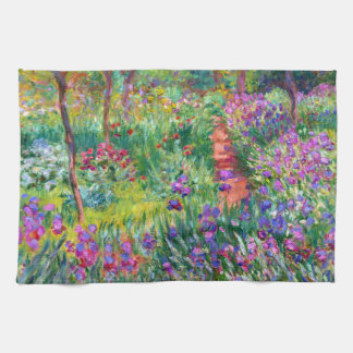 Paño De Cocina Claude Monet: El jardín Iris de Giverny
