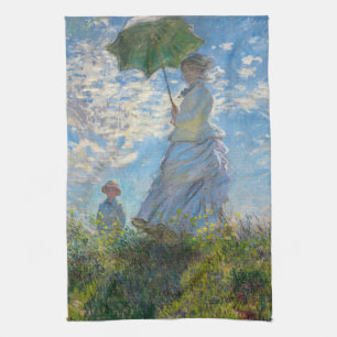 Paño De Cocina Claude Monet - El paseo, mujer con sombrilla