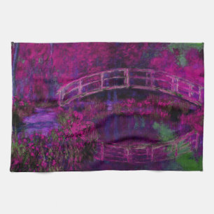 Paño De Cocina Claude Monet El Puente Japonés púrpura