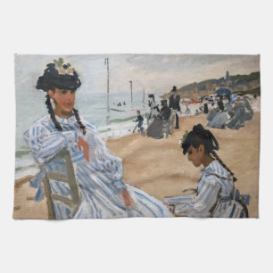 Paño De Cocina Claude Monet - En la playa de Trouville