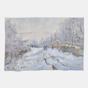 Paño De Cocina Claude Monet - Escena de nieve en Argentina