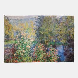Paño De Cocina Claude Monet - Esquina del jardín de Montgeron