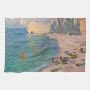 Paño De Cocina Claude Monet - Etretat: playa y Falaise d'Amonet