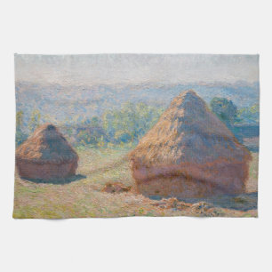 Paño De Cocina Claude Monet - Haystacks, fin de verano
