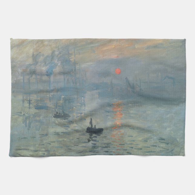 Paño De Cocina Claude Monet Impression Sunrise Soleil Levant (Horizontal)