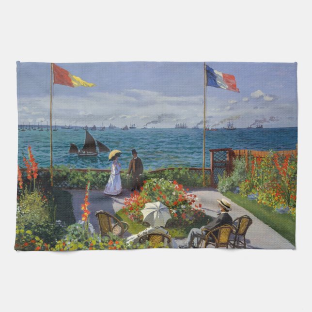 Paño De Cocina Claude Monet - Jardín en Sainte-Adresse (Horizontal)