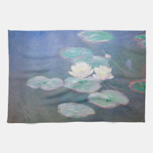 Paño De Cocina Claude Monet - Lilies de agua, efecto nocturno