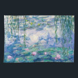 Paño De Cocina CLAUDE MONET - LÍNEAS de agua<br><div class="desc">CLAUDE MONET - Aceite sobre lirios de agua sobre lienzo; reproducción</div>