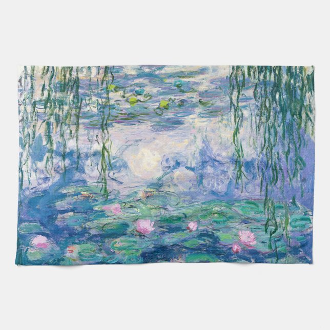 Paño De Cocina CLAUDE MONET - LÍNEAS de agua (Horizontal)
