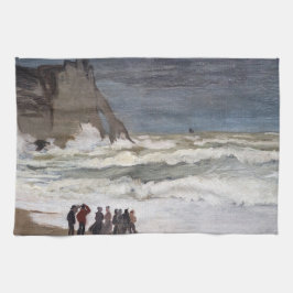 Paño De Cocina Claude Monet - Mar duro en Etretat