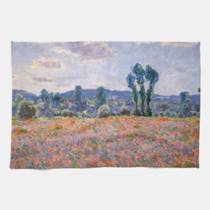 Paño De Cocina Claude Monet - Poppy Field 1890 (Giverny)