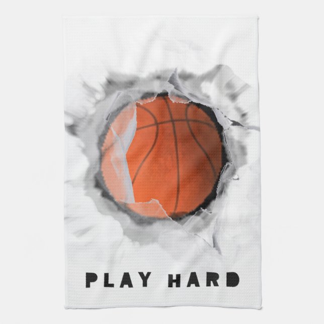 Paño De Cocina Clavada de Baloncesto (Vertical)