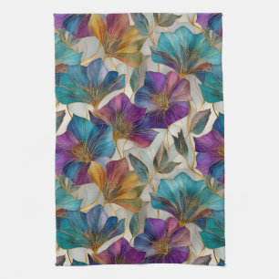Paño De Cocina Clematis morado de Art Nouveau