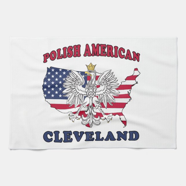Paño De Cocina Cleveland Ohio Polaco (Horizontal)
