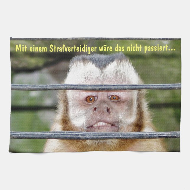 Paño De Cocina clink-monkey - Knastaffe (Horizontal)