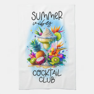 Paño De Cocina Club de cócteles Cuidad Summer Vibes