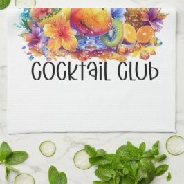 Paño De Cocina Club de cócteles de vibraciones de verano | Bebida