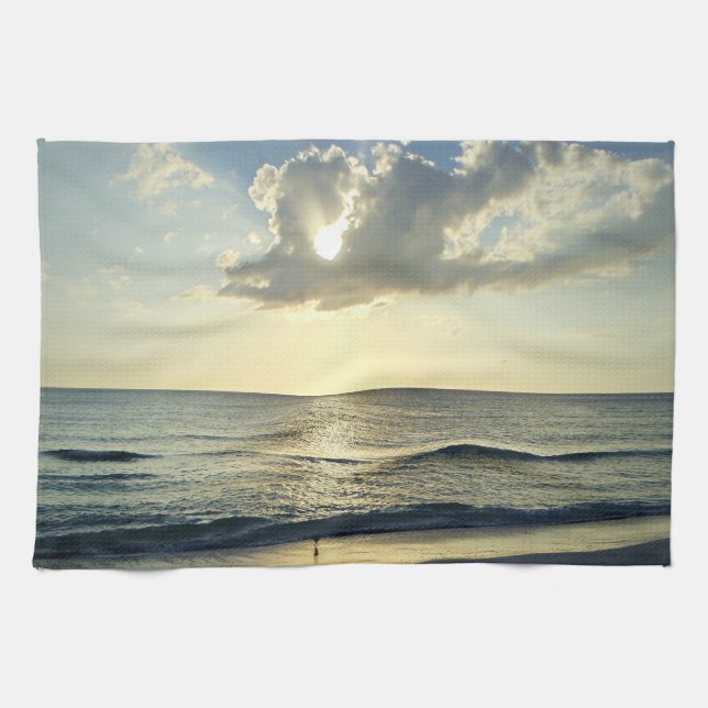 Paño De Cocina Coastal Morning Over Still Waters (Horizontal)