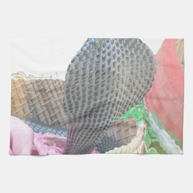 Paño De Cocina Cobra en la edición impresa de Basket Art (Horizontal)