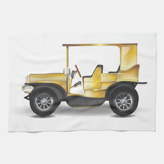 Paño De Cocina Coche Clásico (Horizontal)