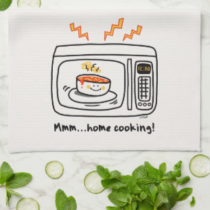Paño De Cocina Cocina casera divertida de microondas