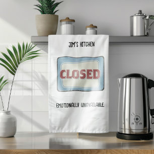 Paño De Cocina Cocina cerrada divertida personalizada